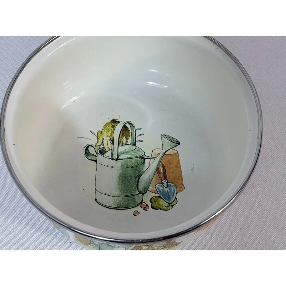 Beatrix Potter Peter Rabbit Enamelware Childs Bowl Mug Tea Cup Garden 2017
